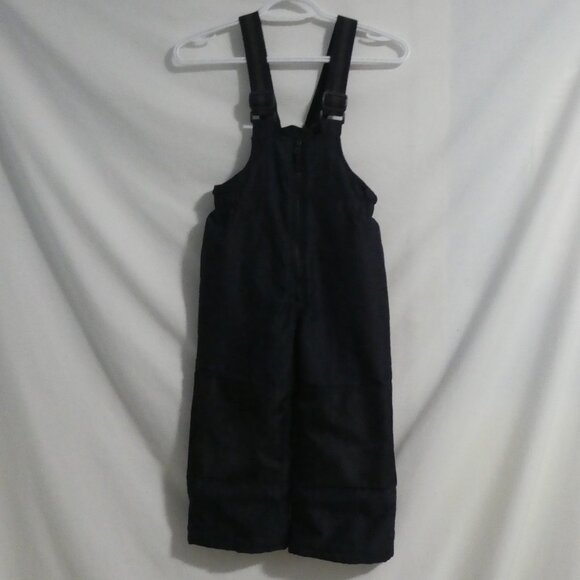ATHLETIC WORKS | size 5T | Navy Fleece Lined Snowpants W/ Adjustable Suspenders - Picture 1 of 13